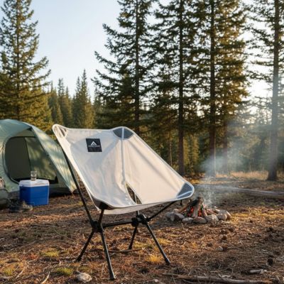 chaise de camping blanc