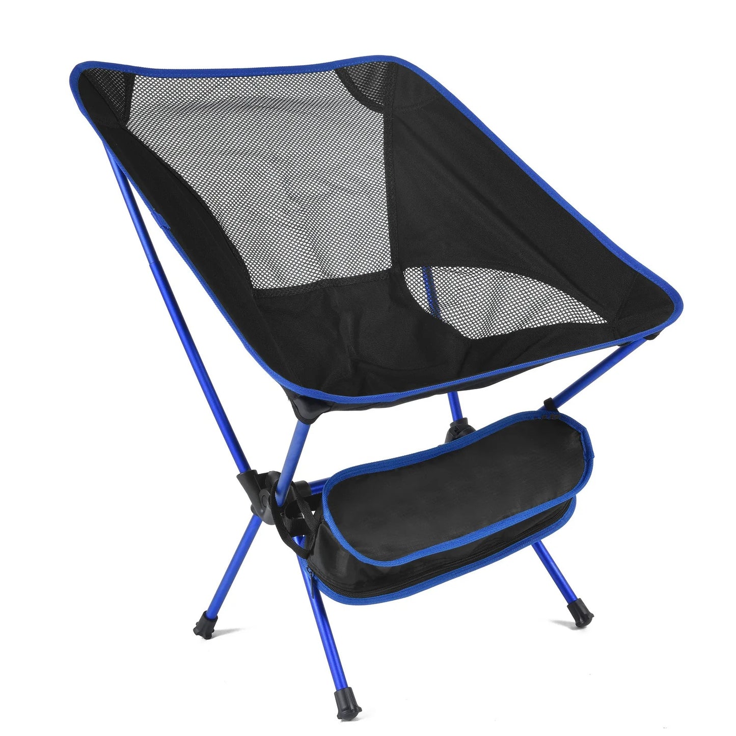chaise de camping bleue fonce