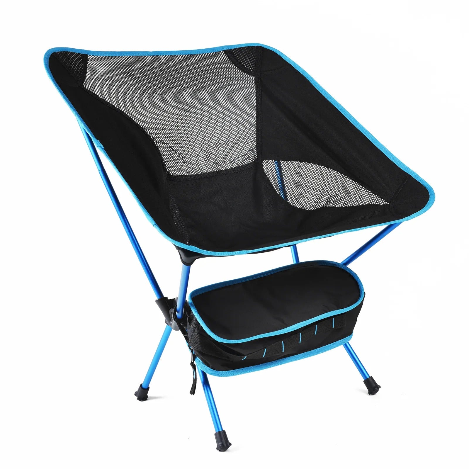 chaise de camping bleue