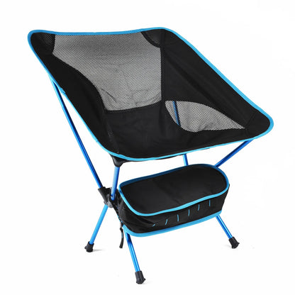 chaise de camping bleue