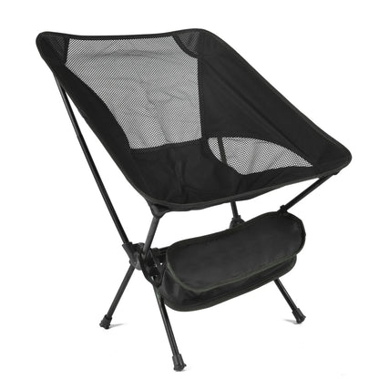 chaise de camping noir maille