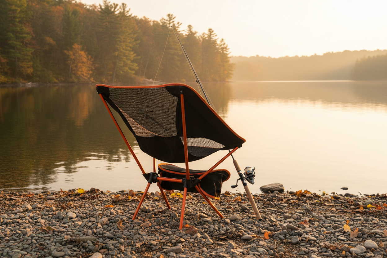 chaise de camping peche bord de leau