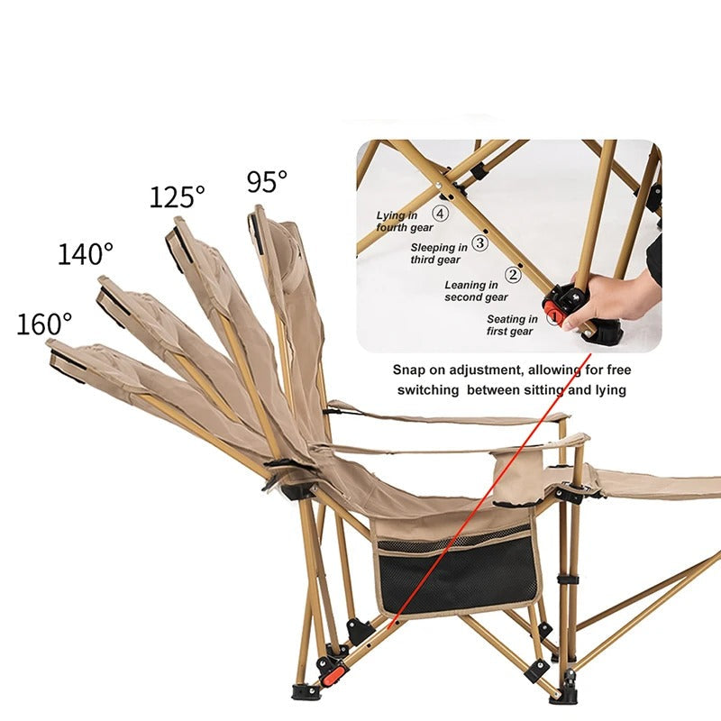 chaise de camping position
