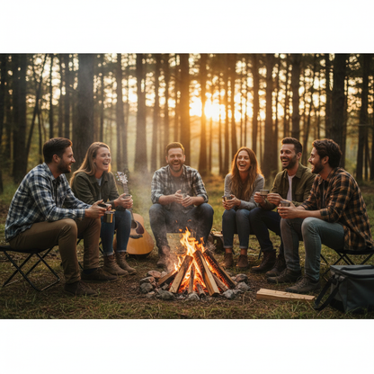 chaise de camping tabouret gens heureux