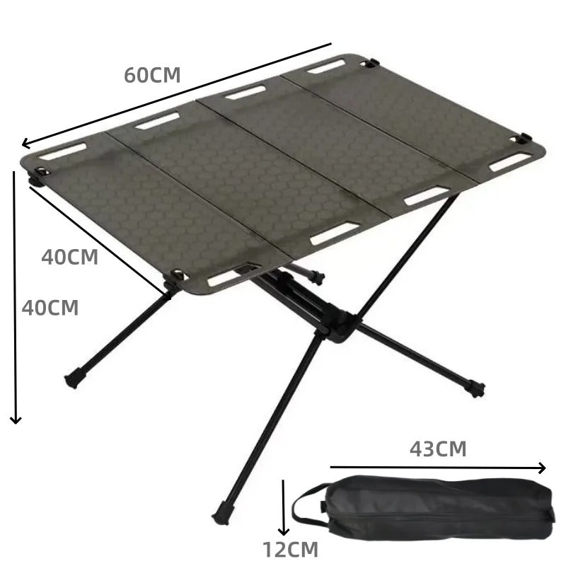 table de camping noir