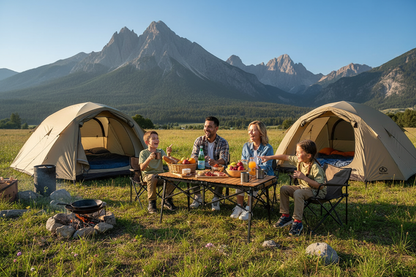 table de camping Prairie et montagnes
